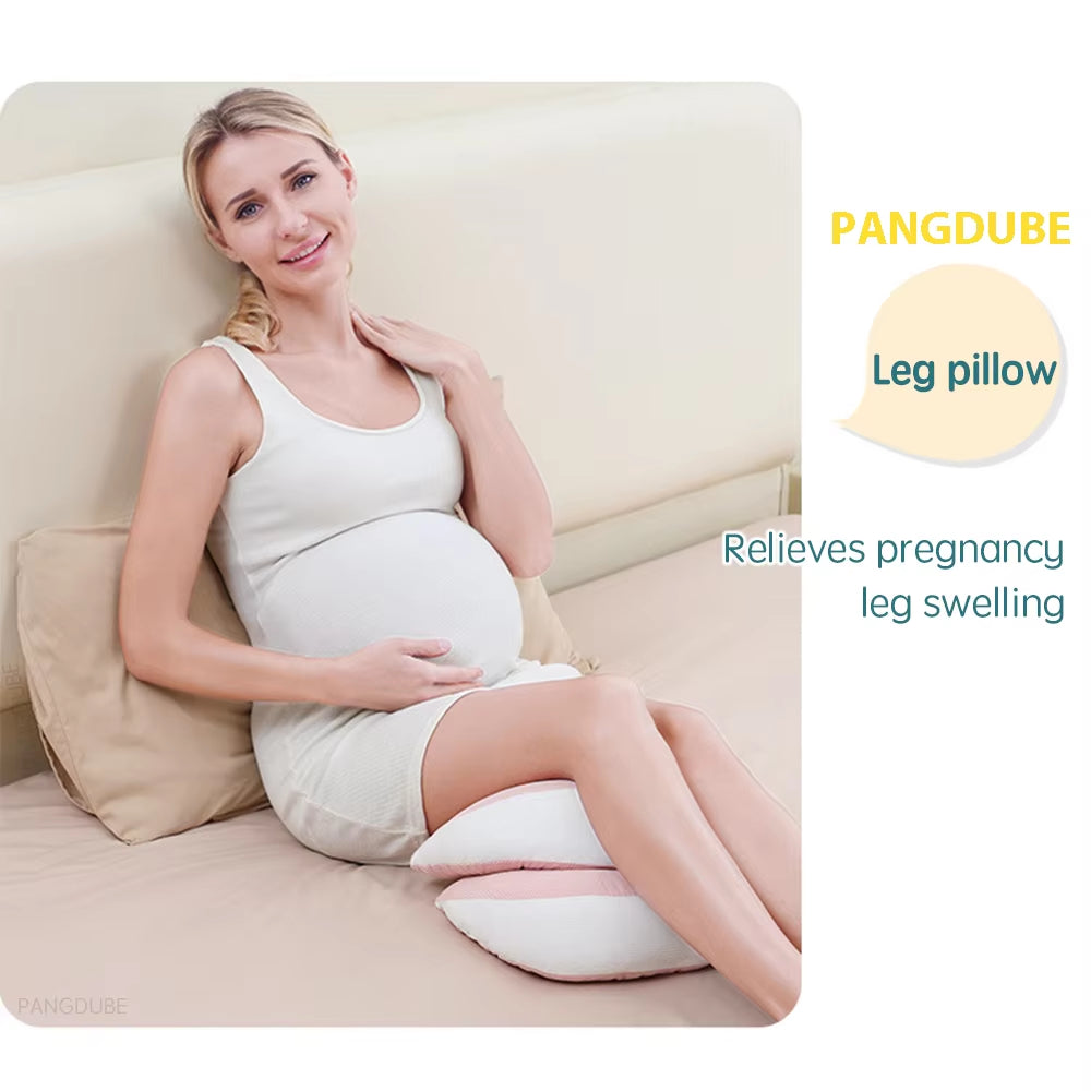 Pregnancy Pillow with 1Pc Free an Auxiliary Pillow Cotton Waist Support Pillow for Pregnant Women Sleeping Body Pillow