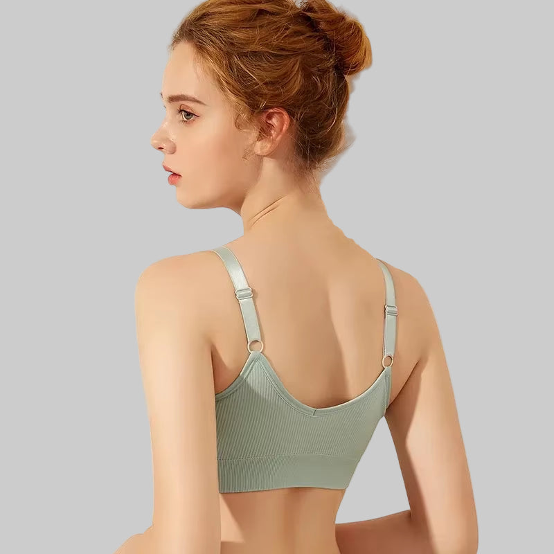 Sexy Underwear Women Gather No Steel Ring Lingerie Bra Tube Top Wrapped Chest Beauty Back Actival Cotton Thin Section Tube Top